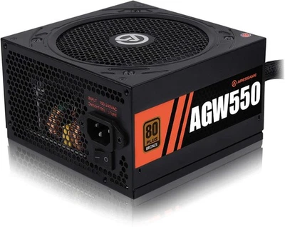 Power Supply 550W 80+ Bronze Certified PSU (ARESGAME, AGW550)