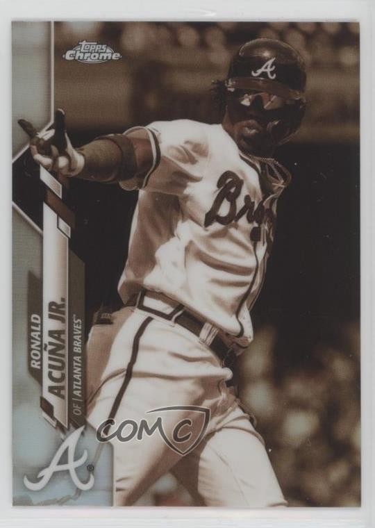 2020 Topps Chrome Sepia Refractor Ronald Acuna Jr Ronald Acuña Jr #112 08ht