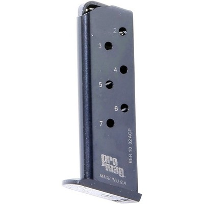 ProMag Beretta 3032 Tomcat .32 ACP, 7-Round Magazine, BER 10, Blue Steel