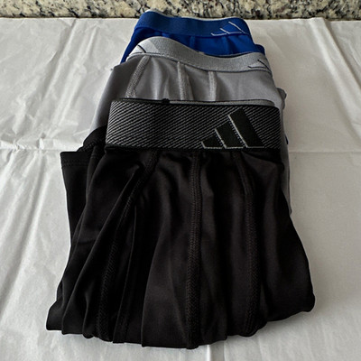 adidas AEROREADY Men's Stretch Microfiber Boxer Briefs Solid 3-Pack L