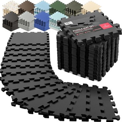 Gym Mats Set 18 pcs EVA Foam Floor Tiles Home Workout Exercise Puzzle