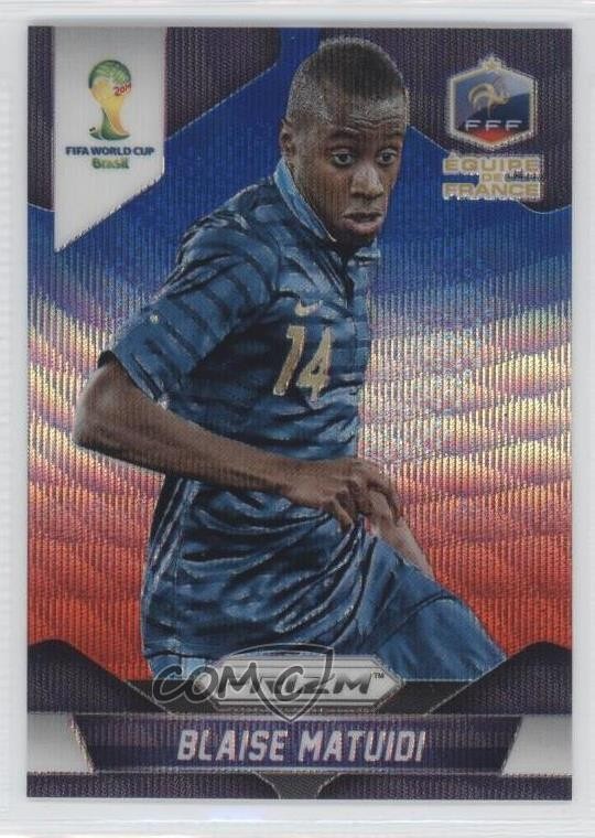 2014 Panini Prizm World Cup Blue & Red Wave Prizm Blaise Matuidi #80 2o7