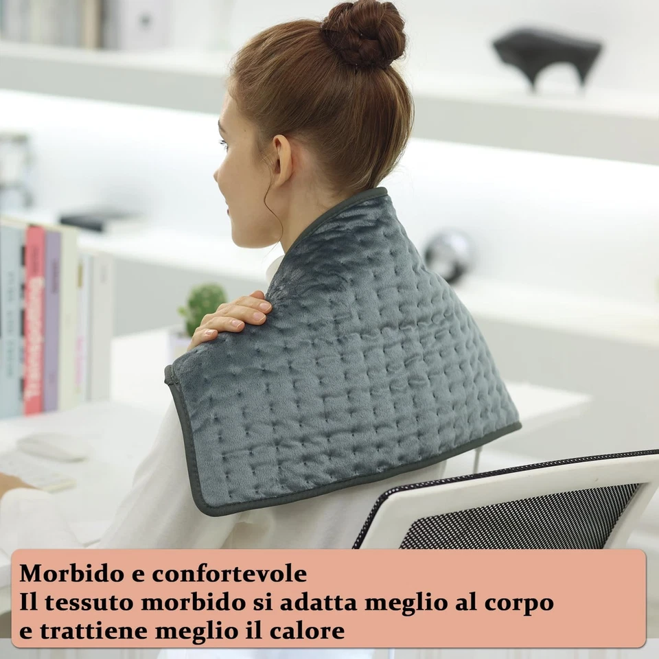 Termoforo Elettrico Termoforo per schiena collo spalle e addome con spegnimento - Immagine 2 di 4