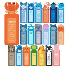 100 Pack Bookmarks for Kids, Bulk Book Marks for Reading with Cute Sea Animal...