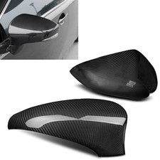 1Pair Carbon Fiber Mirror Cover Caps For Lexus IS ES CT GS/GSF LS RC RCF Pre-LCI