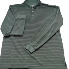 Champions Tour Men's Size Large Golf/Golfing Long Sleeve Polo Collared Shirt 