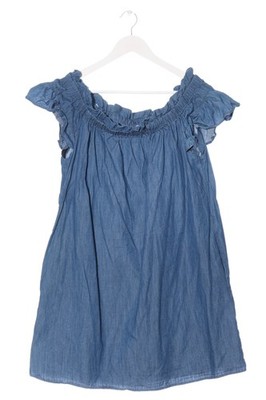 COREY LYNN CALTER Jeanskleid Damen Kleid Gr. DE 38 blau Casual-Look