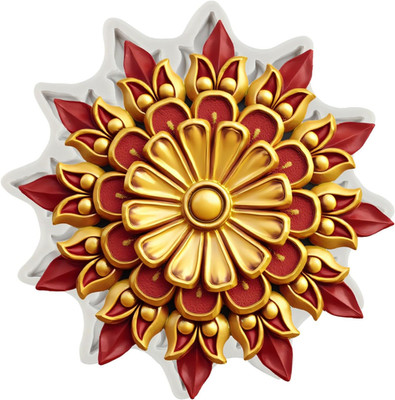 Baroque Relief Flower Silicone Molds Embossed Flower Polymer Clay Mold for DIY C