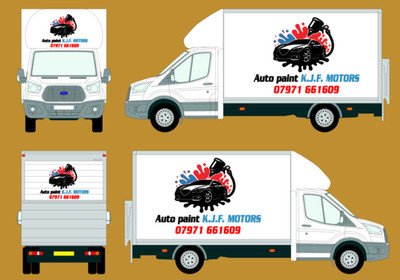 LUTON VAN Custom Vehicle Graphics Kit Decals - Sign Writing - Schriftzug