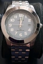 Lorus Date Quartz Watch by Seiko LR3030 SS Bracelet Band New Battery