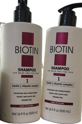 BIOTIN SHAMPOO For Weak And Fine Hair 2-16.9fl.oz by CHANTAL   BB:10/2028