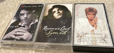 Rosanne Cash Cassette Tape Lot 3 Rhythm & Romance Super Hits Hits 1979-89 Tested