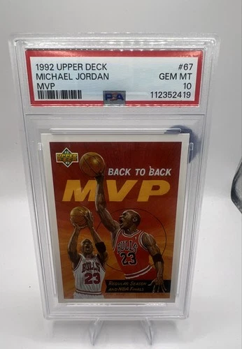 PSA GM 10 | 1992-93 Upper Deck #67 Michael Jordan | Back to Back MVP Investment