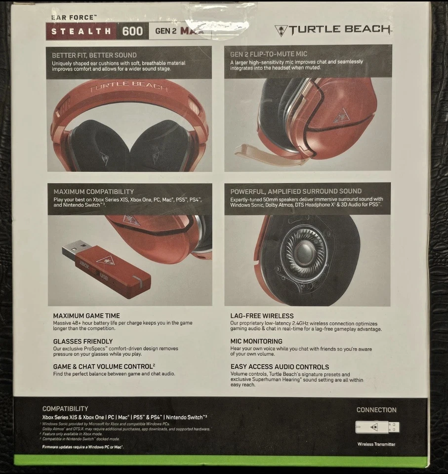 Turtle Beach Stealth 600 Gen 2 MAX Wireless Gaming Headset for Xbox - Image 2 of 4