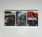 Nintendo Wii Game Lot 3 Resident Evil 4 - Wii Edition, Need For Speed, Red Steel