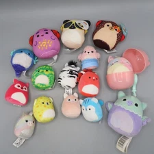 Squishmallows Squishville Lot of 15 Clip mini plush Stuffed Toys