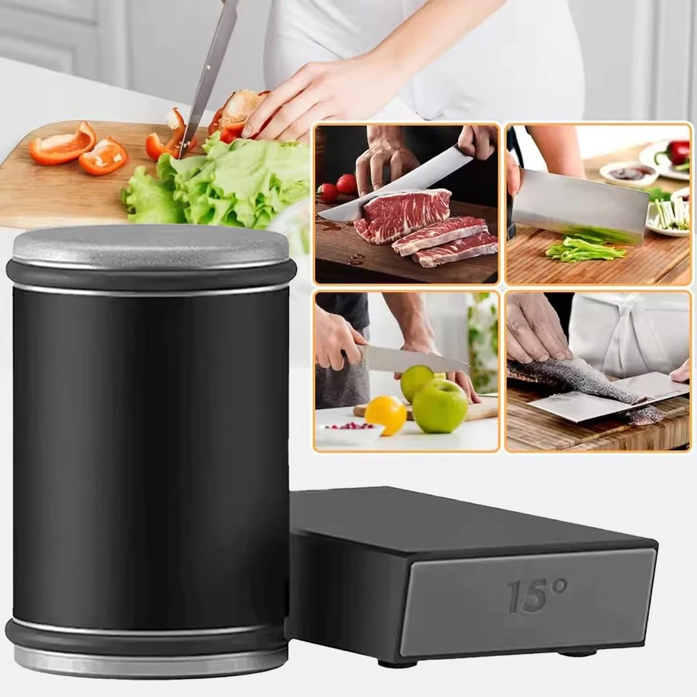 Tumbler Diamond Sharpener Set for Knives with 15° and 20° Angle Rolling Sharpening