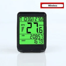 Waterproof Wireless Bike Bicycle Speedometer Cycle Computer LCD Digital Odometer