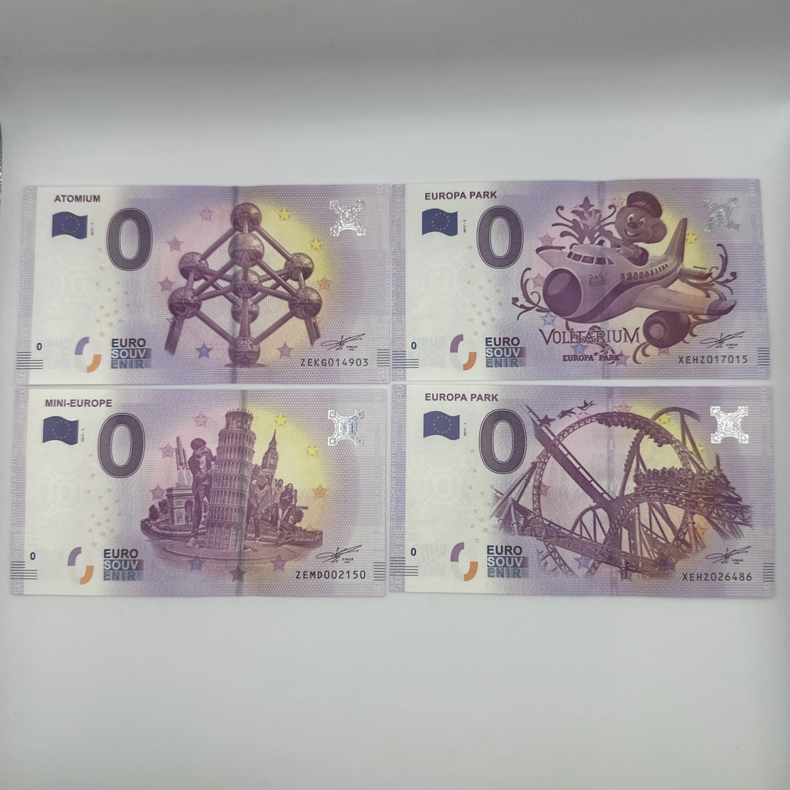 Billet Zéro 0 € Euro Touristique / Souvenir 2017