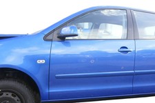 VW Polo 9N 9N3 Tür vorne links Fahrertür 4/5-Türer blau LA5M ohneAnbautei