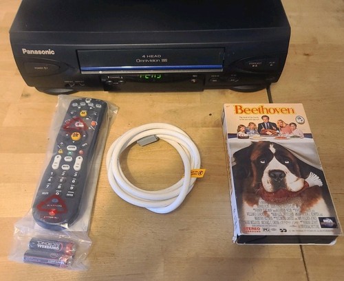 Panasonic Omnivision Videorecorder PV-V4022 VHS Blue Line 4 Kopf Player mit Fernbedienung *funktioniert* - Bild 4 von 8
