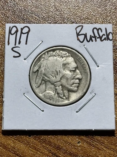 1919 S Buffalo Nickel Nice FN Fine Condition Better Date Coin (Raw15776)