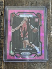 Cam Whitmore 2023-24 Panini Prizm Pink Ice #129 Signed IP Autograph Rockets RC