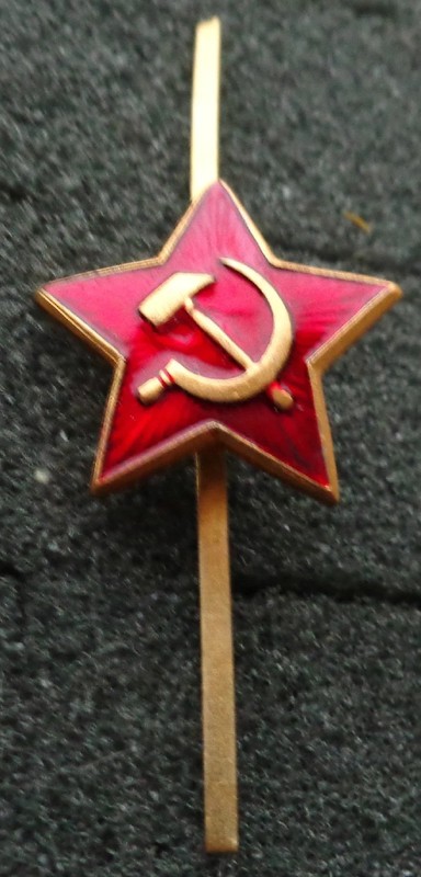 Bulk of 5  red star SOVIET  PIN BADGE COCKADE USSR /CCCP/