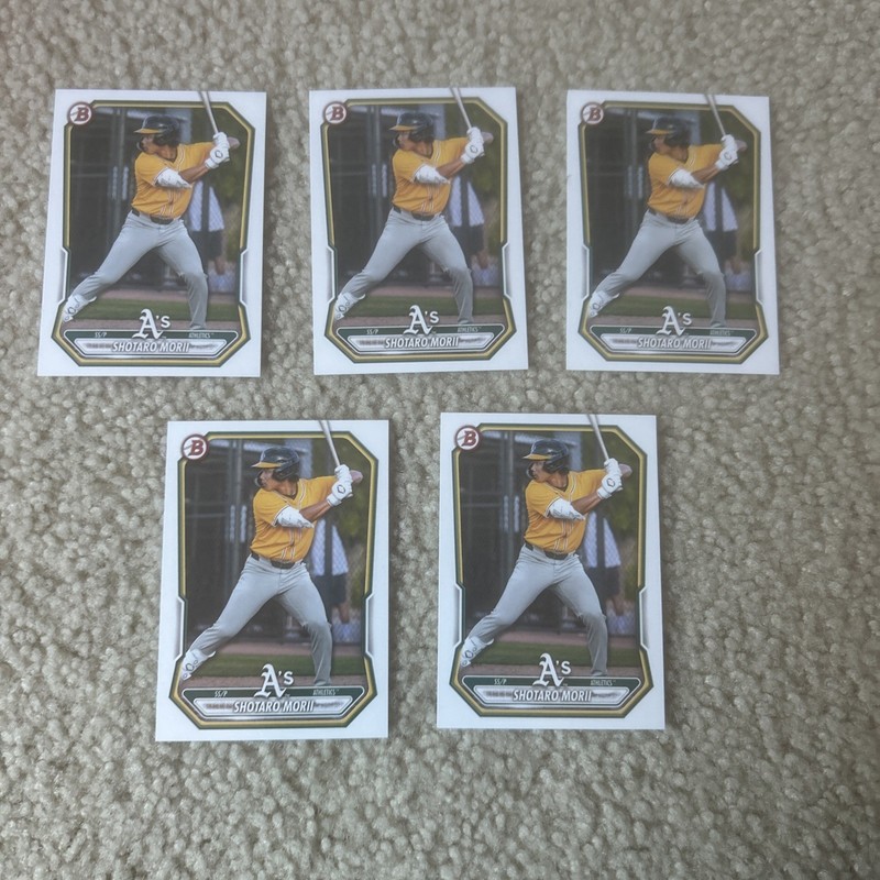 Presale 2026 Bowman Baseball Paper Shotaro Morii 5-Card Lot #BP-48 Athletics