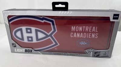 Soar Montreal Canadiens NHL Lightbox Free Standing Wall Mountable, New In Box