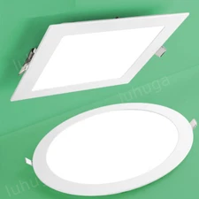3W/6W/9W/12W/18W/24W LED Panel Light Recessed Ceiling Fixture Downlight Lamp US