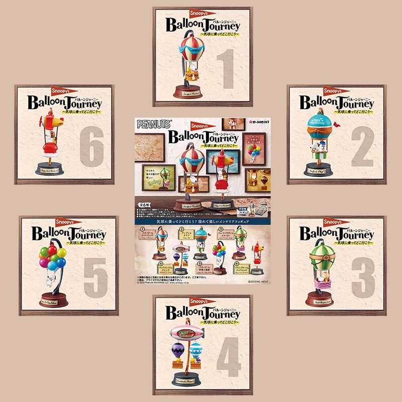 Rare 2019 Re-Ment Snoopy's Balloon Journey Full Set of 6 pcs | eBay