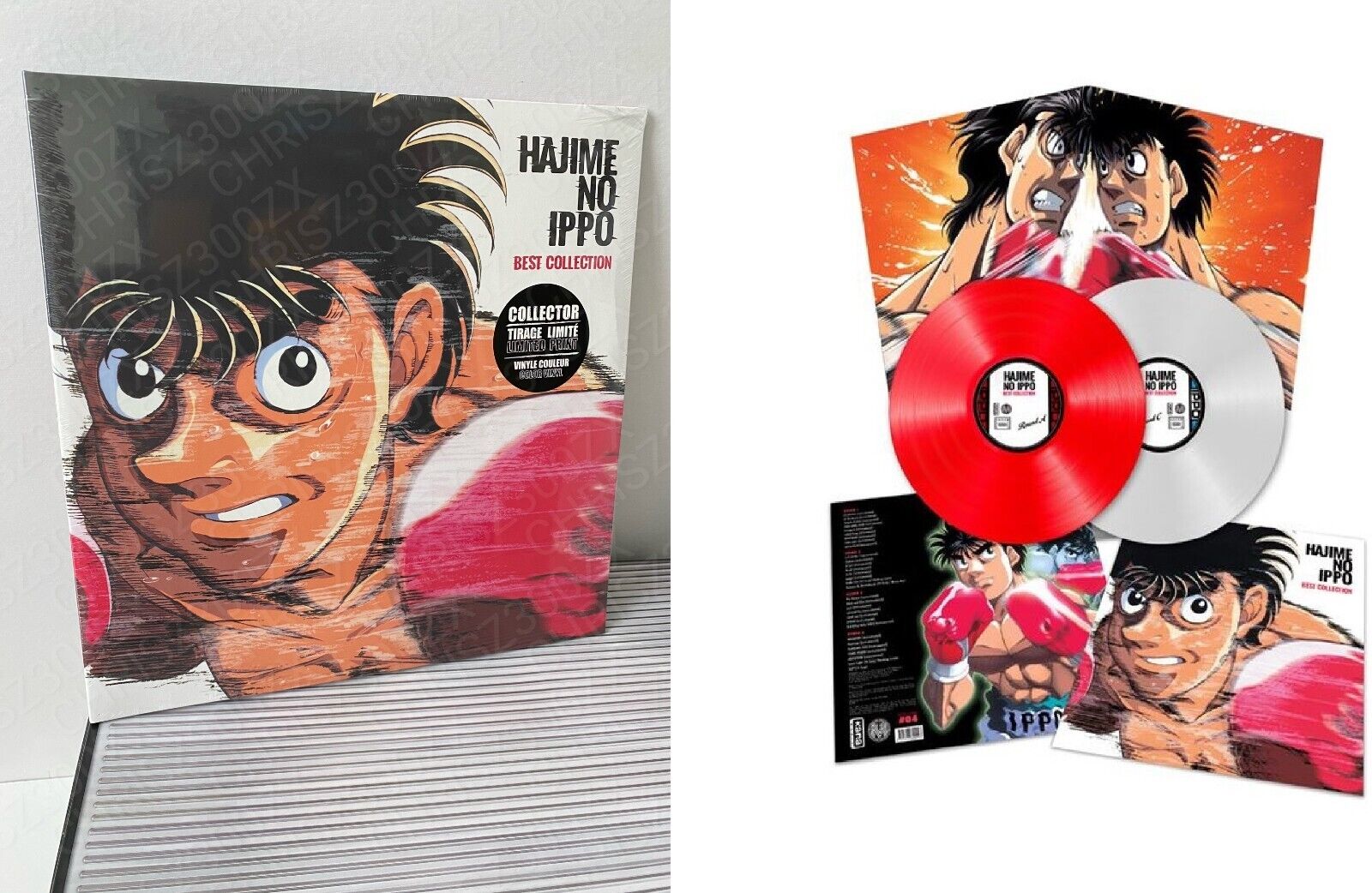 HAJIME NO IPPO Best Collection Vinyl Record Soundtrack 2 LP Manga Anime Boxer