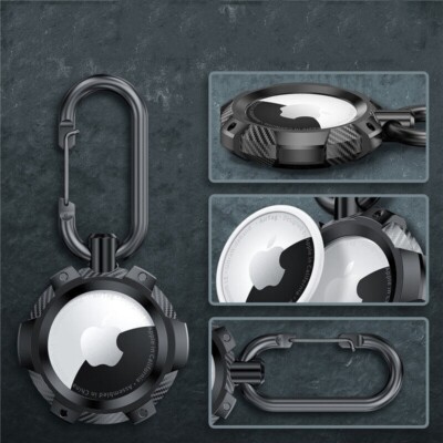 Für Apple AirTag Air Tag Armor Schutzhülle Case Cover Stoßfest Halter Schlüsselanhänger