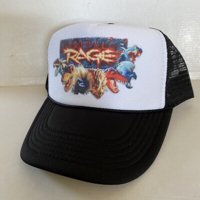 Vintage Primal Rage Hat Gaming Trucker Hat snapback Black Cap Summer New Gamer