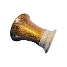 Prunk-Vase ALKA-KUNST KRONACH, Höhe 9 cm, Durchm. 8,5  cm, Handgeätzt