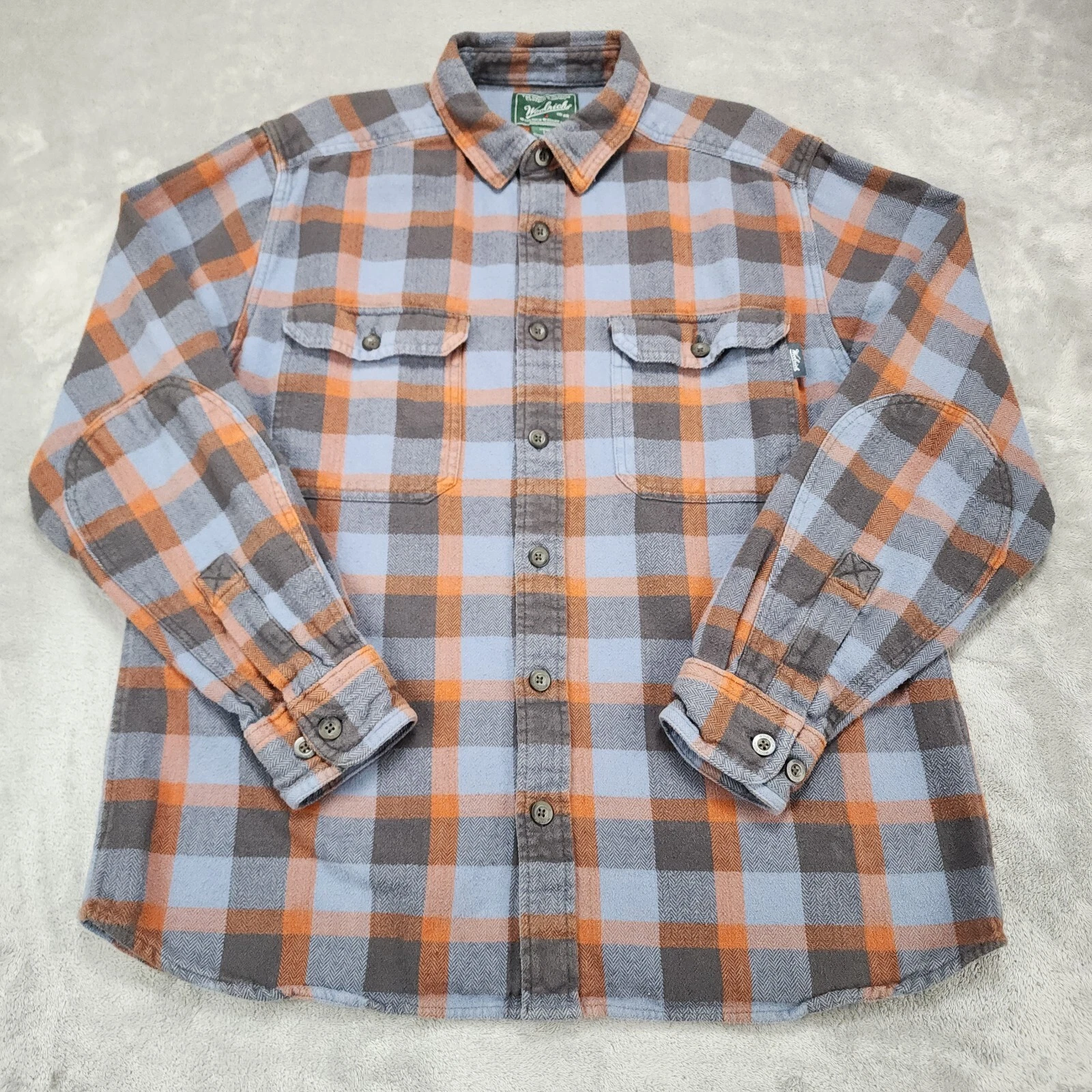 Woolrich Shirt Mens Large Blue Herringbone Heavy Flannel Chore Outdoor Workwear
Opens in a new windo