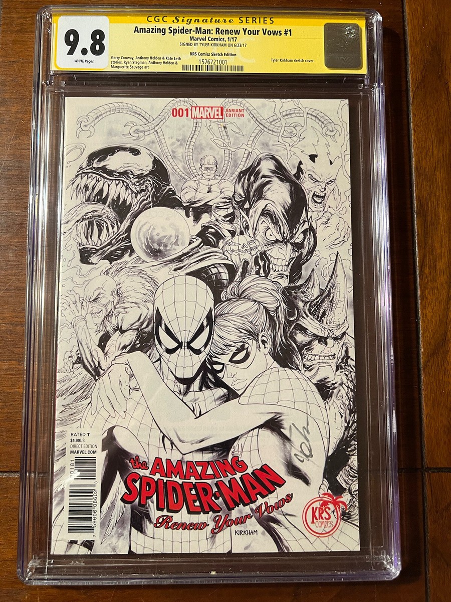 アメコミリーフ Amazing Spider-Man #17 CGC 9.8 ASM RENEW YOUR VOWS #1 1/17 CGC 9.8 KRS COMIC SKETCH EDITION