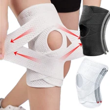Professional Knee Brace with Side Stabilizers,Knee Wrap with Ultra-Soft Bandage