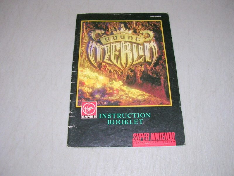 Young Merlin (Super Nintendo SNES) Original Instruction Manual