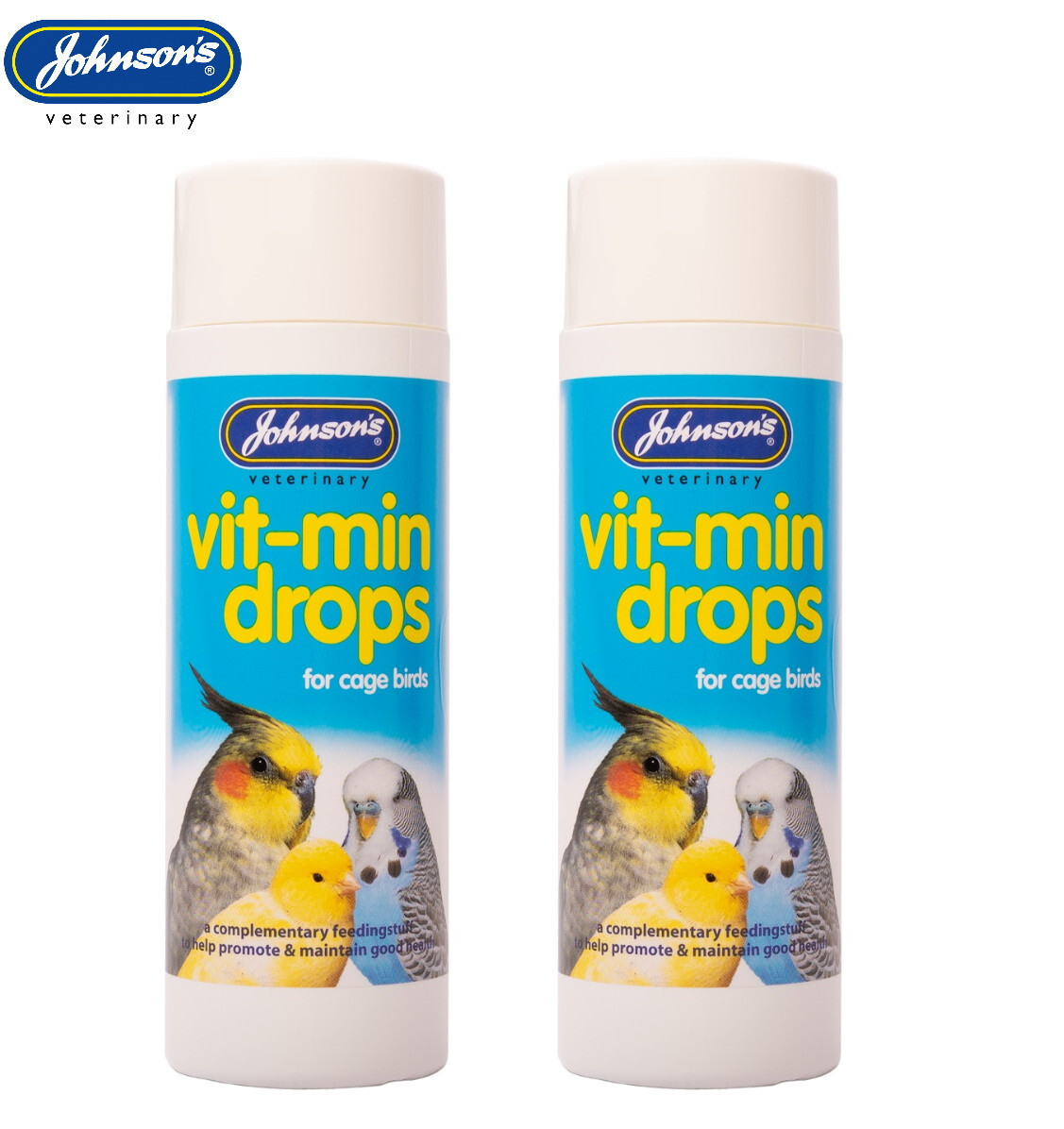 2 X 100ML JOHNSONS DAILY MULTI VITAMINS ADDITIVE FOR PARROTS & PARAKEETS BUDGIE