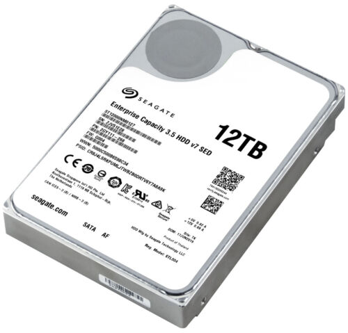 Seagate ST12000NM0127 12TB 7.2K 256MB SATA III 3.5"""" Inch HDD - Picture 1 of 3