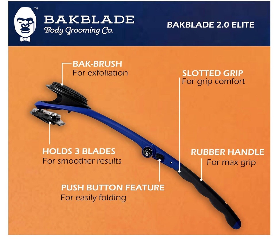 BAKBLADE 2.0 Elite+ DIY Back and Body Shaver eBay