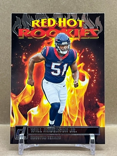 2023 Donruss Red Hot Rookies #RHR-1 Will Anderson JR. RC - Houston Texans