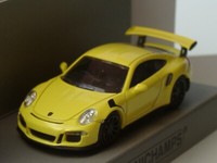 Minichamps Porsche 911 GT3 Rs, 2015, Gelb - 870 063222 - 1:87