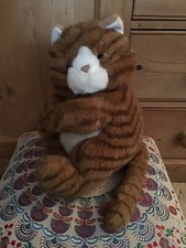 Vintage Boots Tabitha The Ginger Tabby Cat Kitten Rattle Soft Plush Toy 12"