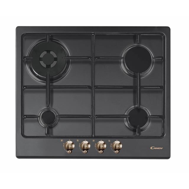 PIANO COTTURA CANDY CPGC64SWPGHG GAS 4 FUOCHI 60 CM NERO