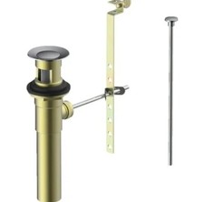 SEASONS 8" CHROME/BRASS LAVATORY POP-UP DRAIN ASSEMBLY/ 523640/BRAND NEW