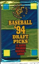 1994 Topps Stadium Club MLB Baseball Draft Picks Trading Cards 6 Sealed Packs 