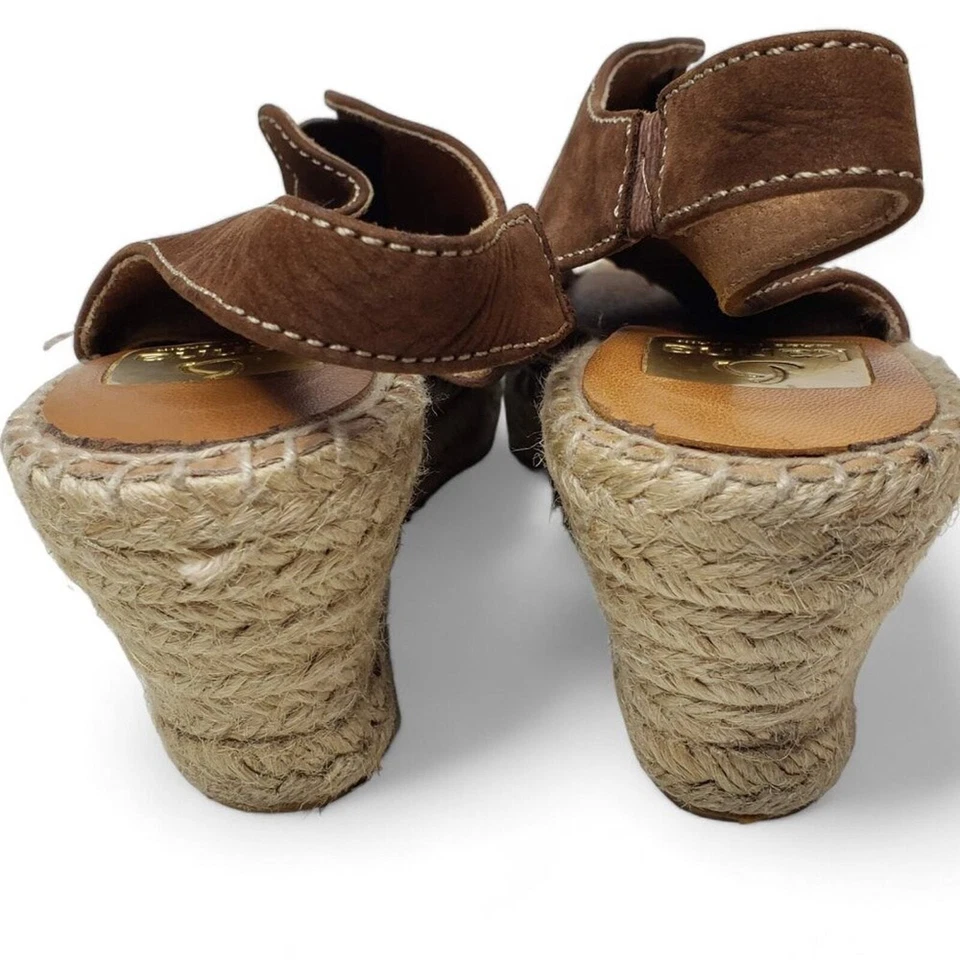 Kanna Español Alpargata Cuñas Para Mujer Gamuza Punta abierta Tacones Cordones 39 Foto 4 de 4